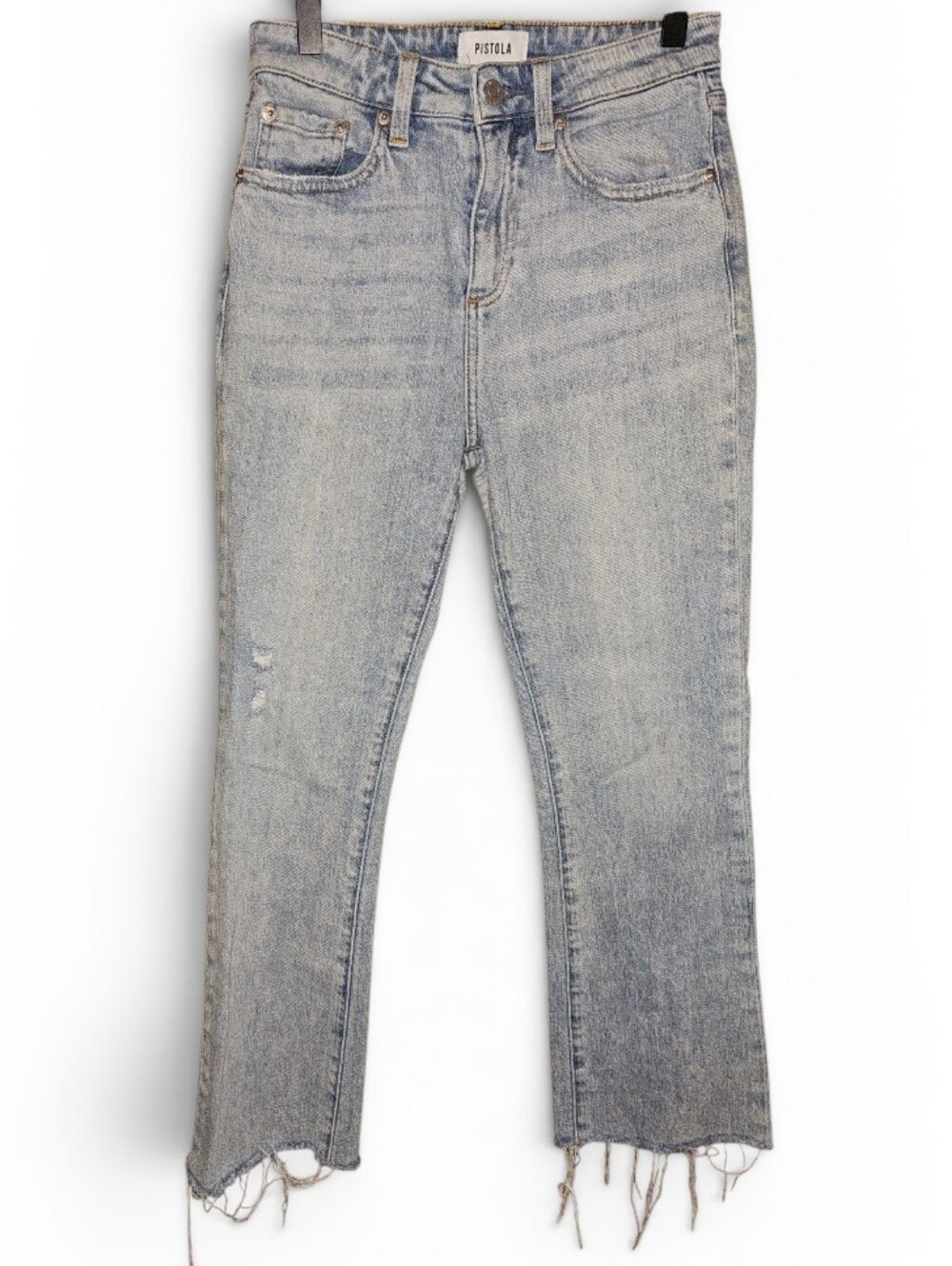 PISTOLA Raw Hem Relaxed Fit Ankle Jeans - Size 24